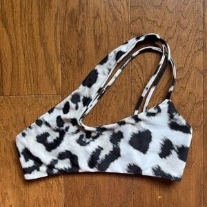 Leopard print bikini top